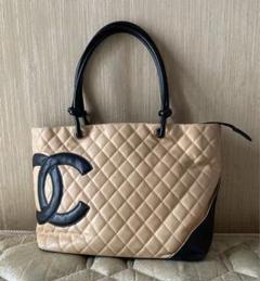 CHANELシャネル　カンボンライントートバッグ・超極美品 CHANEL シャネル カンボンライン トートバッグ ココマーク