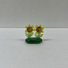 ガラス細工　ひまわり　ペア