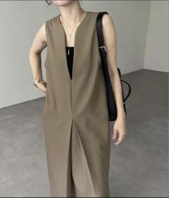 CAPRICIEUX LEMAGE スリットネックワンピース