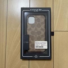 【新品級】コーチ iPhone11 ケース レザー シグネチャー 手帳 黒 COACH 【国内正規品 】☆新品未使用☆COACH コーチ ブックタイプ