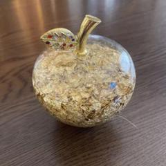 ゴールドアップル　置物