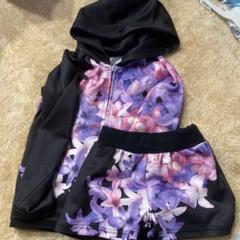 ちびRADY エレフラ 花柄　セットアップ エレフラ ラッシュガード 120