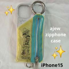 ajew zipphone case iPhone15 ケース スヌーピー
