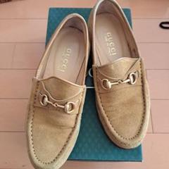 GUCCI イエロー　マスタード　 スエード ローファー　35 1/2 GUCCI イエローマスタード スエード ローファー35 1/2