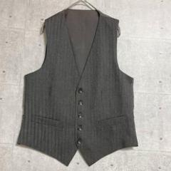 【renoma PARIS】 スーツベスト フォーマル ウール100% グレー