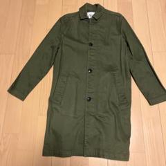 【未使用】ZARAデニムトレンチコート Mサイズ リラックスフィットデニムトレンチコート - ブルー/グリーン