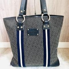 美品　BEAN POLE ビーンポール　総柄　レザー　トートバッグ