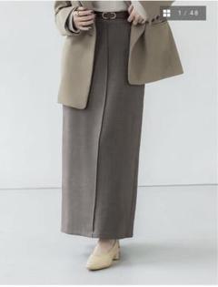 バックタックナロースカート ブラック 黒 crewre クルーレ クルーレ