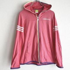 adidas◆フード付きフルジップパーカー　羽織り　ランニング　L a1551のサムネイル