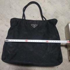 PRADA 黒 スエード トートバッグ 大きめ