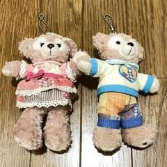 【美品】ダッフィー&シェリーメイ ハートウォーミングデイズ ぬいぐるみバッジ ダッフィー シェリーメイ ぬいぐるみバッジ ハートウォーミング