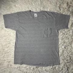 90s USA製 OLD GAP ポケットTシャツ ポケT 良フェード グレー