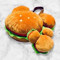 【廃盤】 ディズニーリゾート ミッキーシェイプ ハンバーガー バッグ パスケース 廃盤】 ディズニーリゾート ミッキーシェイプ ハンバーガー