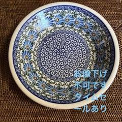 ポーランド製 手作り花柄プレート 直径21cm