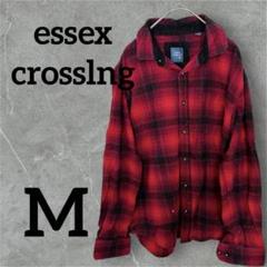essex crossing Mサイズ ネルシャツ レッド/ブラックチェック