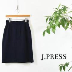 CK0013 J.PRESS タイトスカート ネイビー M相当