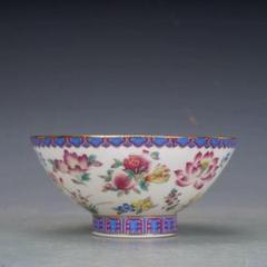 清乾隆磁器琺瑯彩花碗 景徳鎮 陶磁器 装飾品 現代工芸品 美術品 置物 清乾隆磁器 琺瑯彩花碗 景徳鎮 陶磁器装飾品 - メルカリ
