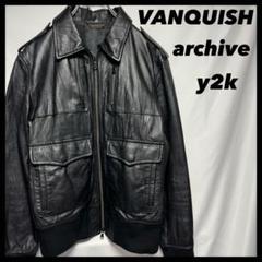 【ギフ_包装】 y2k 00s VANQUISH archive 平成 レザージャケット 17 - メルカリ ジャケット・アウター