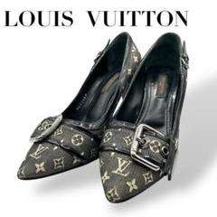 美品 LOUIS VUITTON ルイヴィトン モノグラム・ミニ　LV パンプス 美品 LOUIS VUITTON ルイヴィトン モノグラム・ミニ LV パンプス