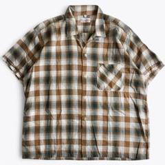 60s vintage Dri-Don オンブレ シャドーチェック シャツ 半袖