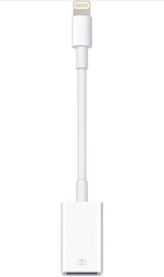 iPhone USBカメラアダプタ, lightning