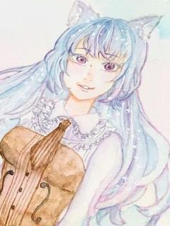 ❁手描きイラスト❁オリジナル❁獣耳娘