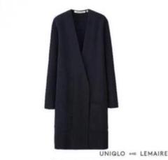 【タグ付き】UNIQLO✖︎ルメール ミラノリブ ジャケット ノーカラー ブラック UNIQLOユニクロ☆タグ付き新品☆ルメール ミラノリブジャケット