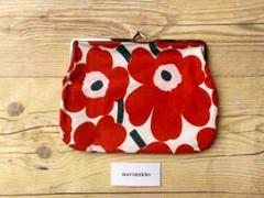 ✨新品未使用&定番柄✨マリメッコ marimekko がま口 ポーチ