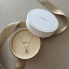 プルミエトワール イニシャルネックレスA ゴールド 18k AHKAH 現行販売