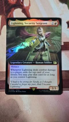 MTG FF 刃向かう者、ライトニング R0462 FFXIII 拡張アート