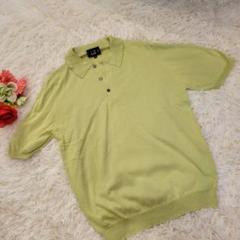 dunhill　ダンヒル　薄手ニット　ポロシャツ　Tシャツ　半袖　グリーン　上品