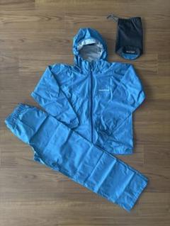 【美品】mont-bell モンベル レインウェア 160 ブルー 上下セット 楽天市場】mont-bell モンベル レインウェア 良好 サイズ:160