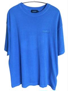 XLARGE/ロゴプリント/半袖/Tシャツ/青/L