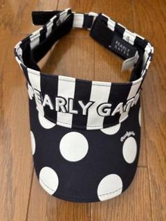 PEARLY GATES ドット柄バイザー