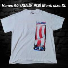 Hanes 90' USA製 シングルステッチ 白 tシャツ Men's :XL