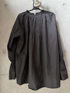 新品今期トゥモローランド　花柄シフォン長袖シャツ　タグあり セール】花柄レース地 裾シャーリング 半袖 クロップド ブラウス