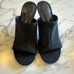 H&M ブラック ミュール　サンダル