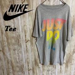 【D12】NIKEナイキビッグロゴデザインTeeグレー