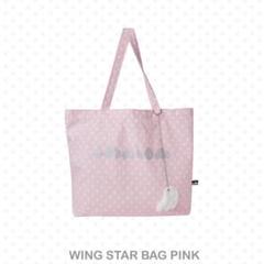 【新品未使用】Shalom × NCT WISH コラボ トートバッグ ピンク NCT WISH SHALOM コラボ商品 WICHU トートバック（ピンク
