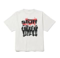 F-LAGSTUF-F DOGS Tee WHITE L 犬 半袖Tシャツ 白