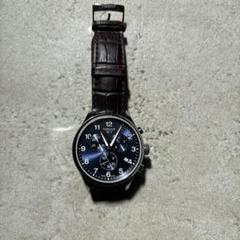 TISSOT クロノグラフ 文字盤ブルーブラウンレザーのサムネイル