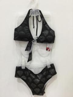 エドハーディー ビキニ 水着 ブラック×シルバータイガー 定価