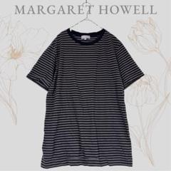 【タグ付新品未使用】MARGARET HOWELL ストライプ Tシャツ XL 新品タグ付】MARGARET HOWELL マーガレットハウエル Tシャツ