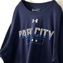 アンダーアーマー パークシティ UTAH Tシャツ L ネイビー 紺色 古着