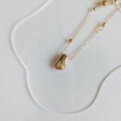 ハンドメイド ゴールドビーンズ ネックレス