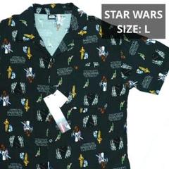 STAR WARS DisneyParksアロハシャツ メンズ宇宙柄 黒　M STAR WARS DisneyParksアロハシャツ メンズ宇宙柄 黒 M - メルカリ