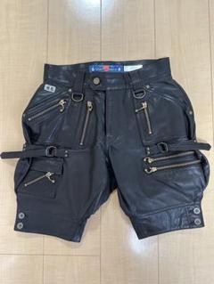blackmeans レザーショートニッカボッカ　レディース サイズ1 blackmeans レザーショートニッカボッカ レディース サイズ1