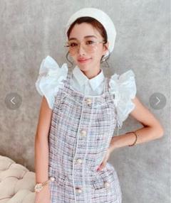 【eimy istoire 】EM pearl ツイードワンピースのサムネイル