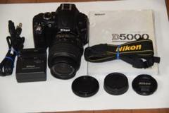 ニコンデジタル一眼レフカメラD5000AF-S18-55mmVRレンズキット美品のサムネイル