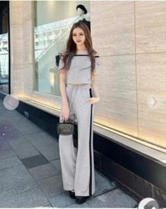 レディ  セットアップ 美品❤️ LA POMME petit セットアップ Lady Front Chain Set up